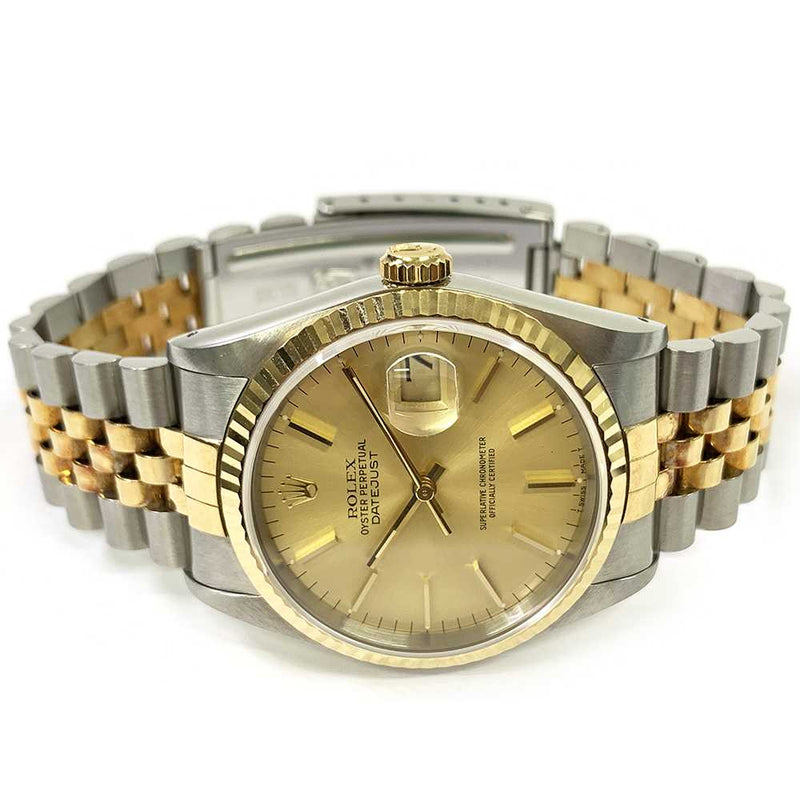Rolex Datejust 16233 Champagne Dial