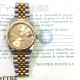 Rolex Datejust 16233 Champagne Dial