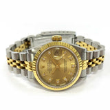 Rolex Lady-Datejust 69173 Champagne Diamond Dial