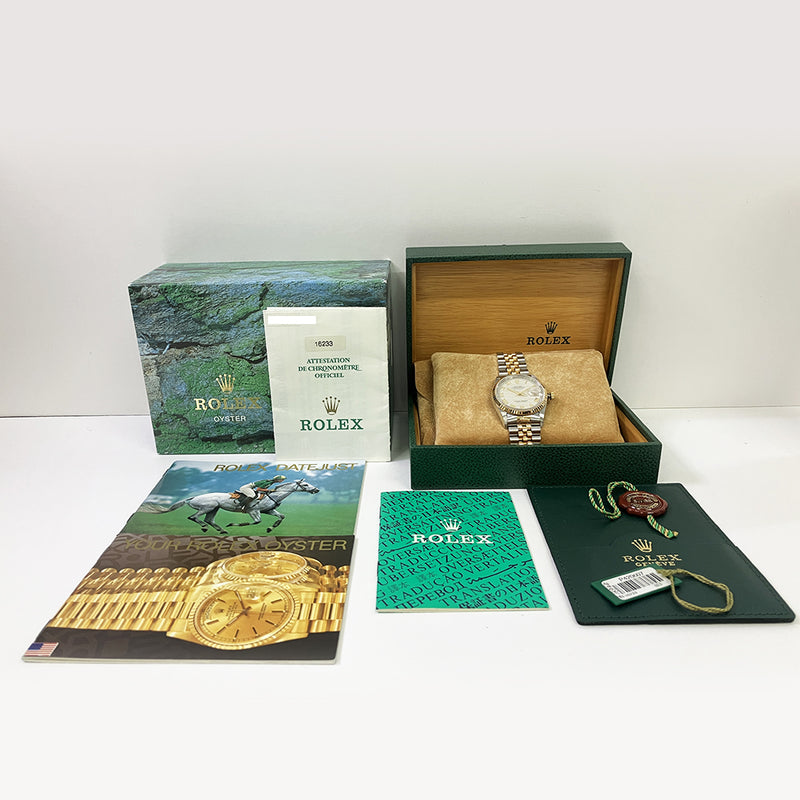 Rolex Datejust 116233 Ivory Roman Pyramid Jubilee