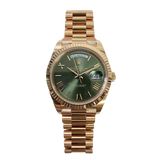 Rolex Day-Date 228235 Green Roman Dial