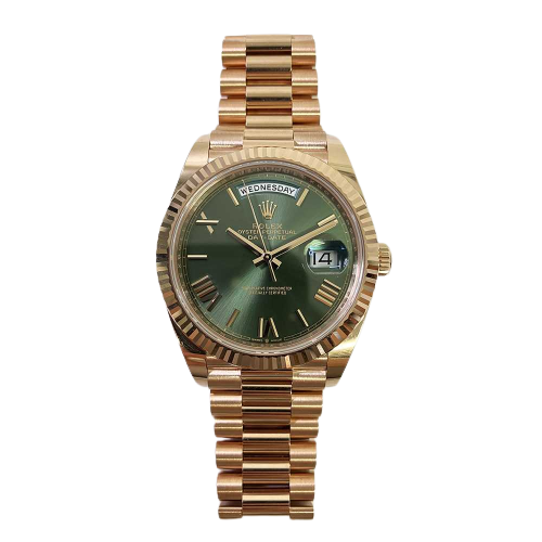 Rolex Day-Date 228235 Green Roman Dial