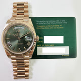 Rolex Day-Date 228235 Green Roman Dial