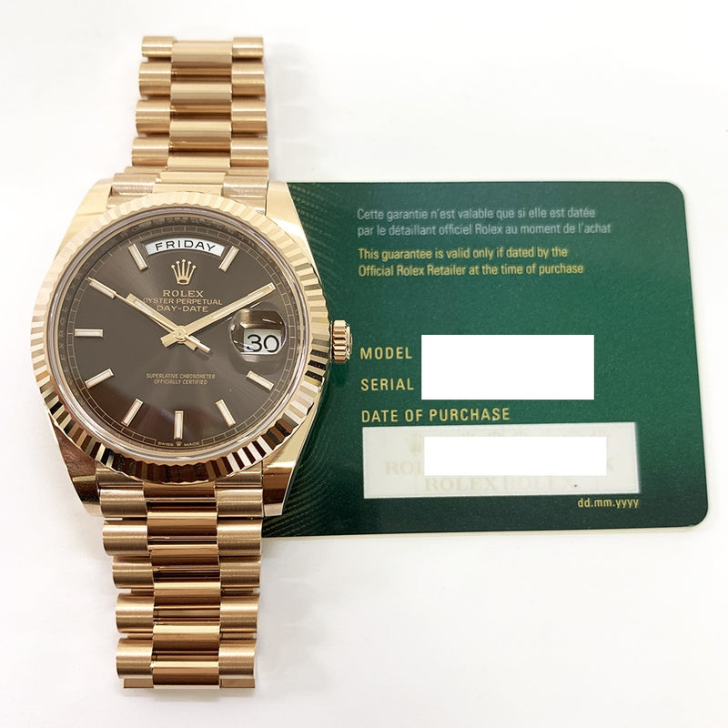 Rolex Day-Date 228235 Chocolate Dial