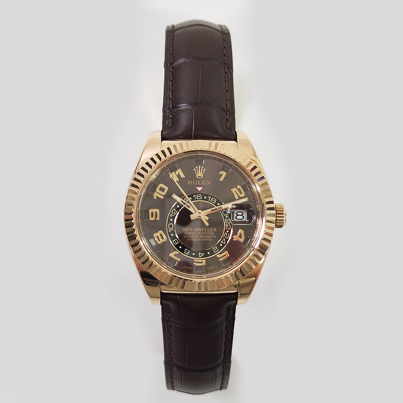 Rolex Sky-Dweller 326135 Chocolate Arabic Dial