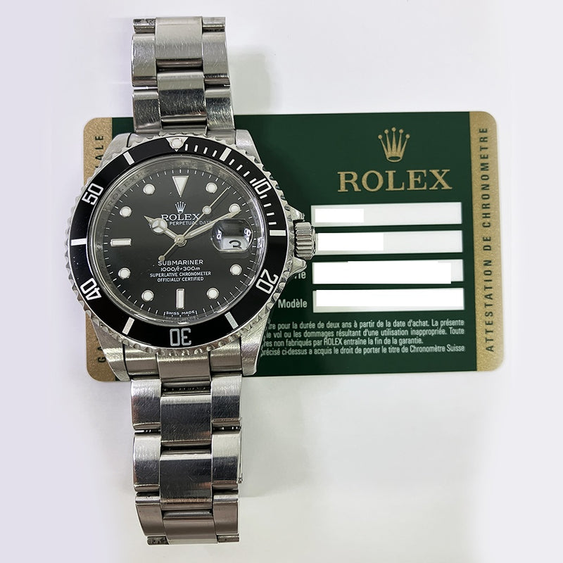 Rolex Submariner Date 16610 Black Dial