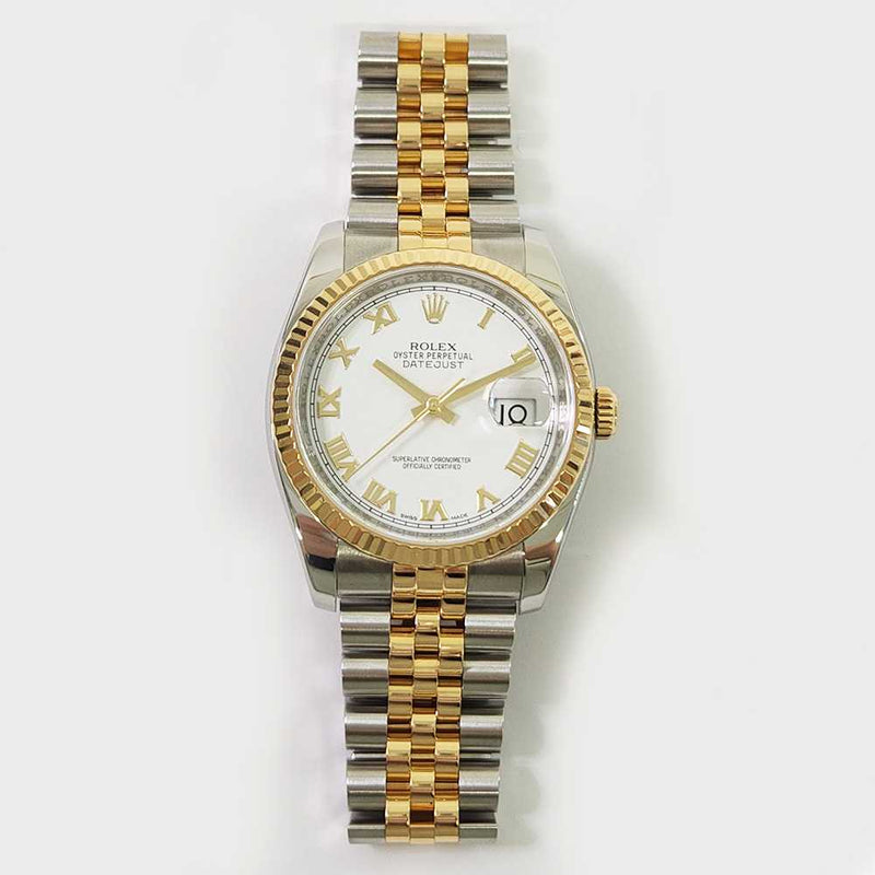 Rolex Datejust 116233 White Roman Dial
