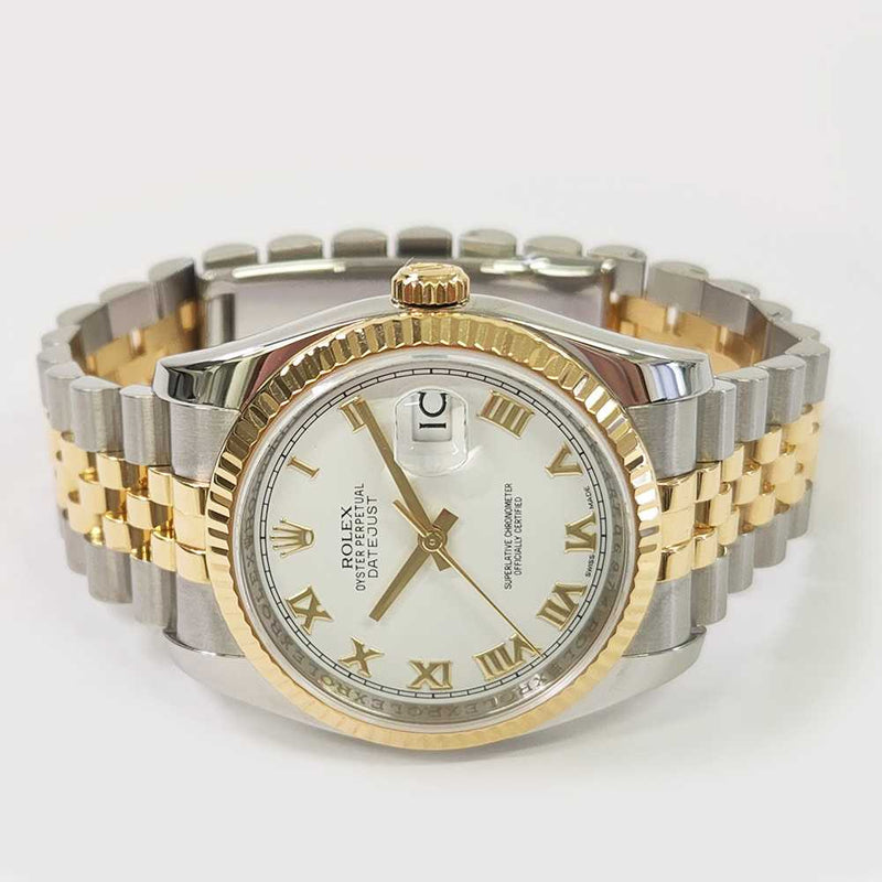 Rolex Datejust 116233 White Roman Dial