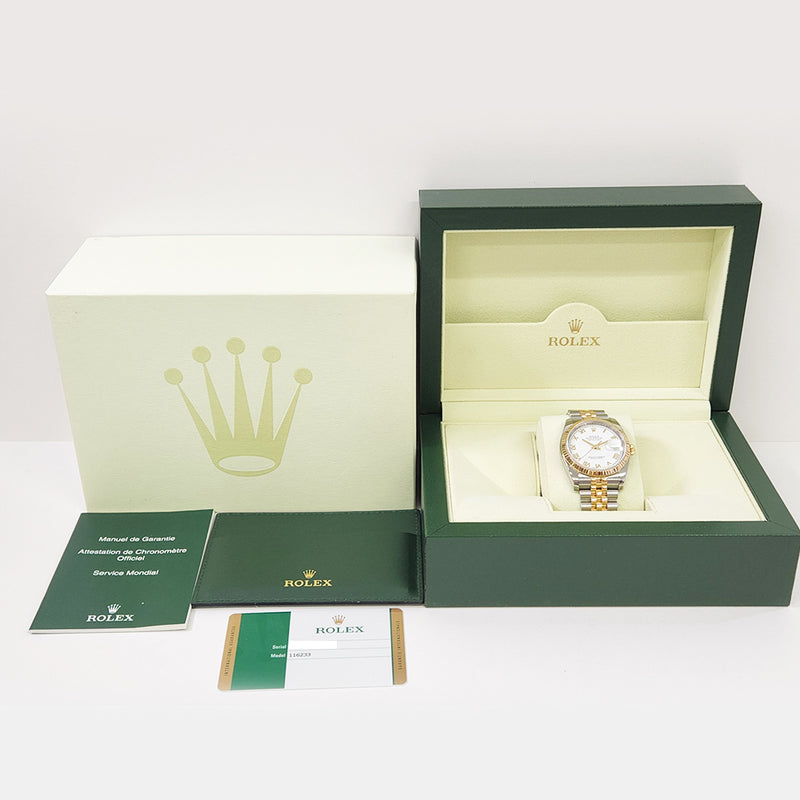 Rolex Datejust 116233 White Roman Dial