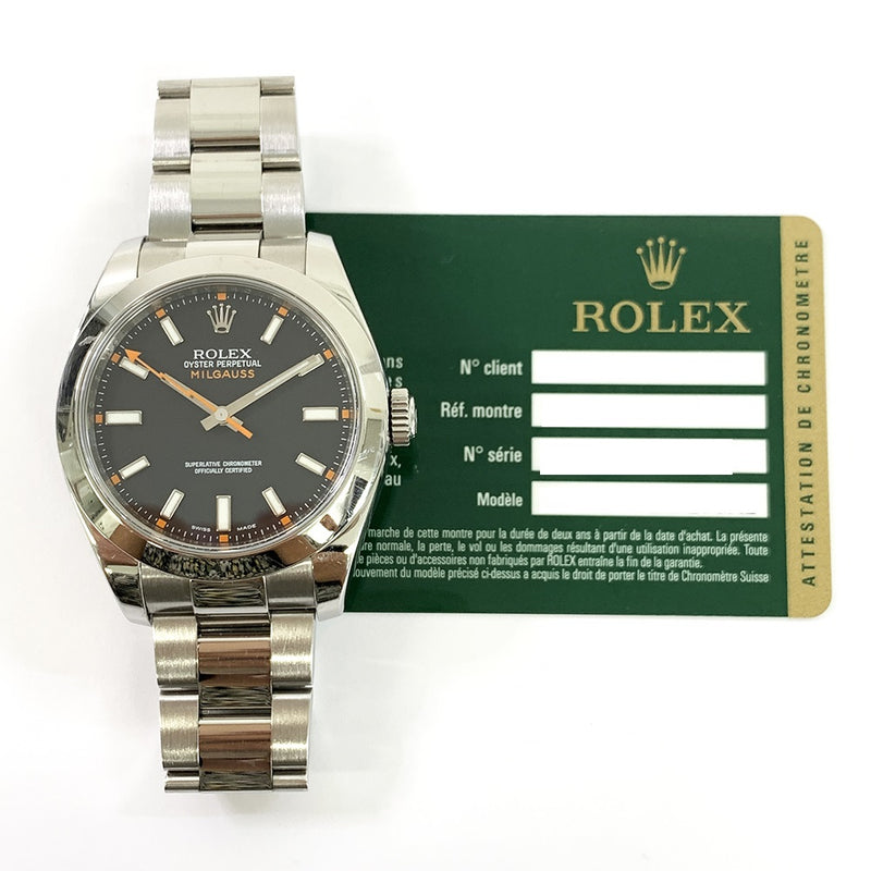 Rolex Milgauss 116400 Black Dial