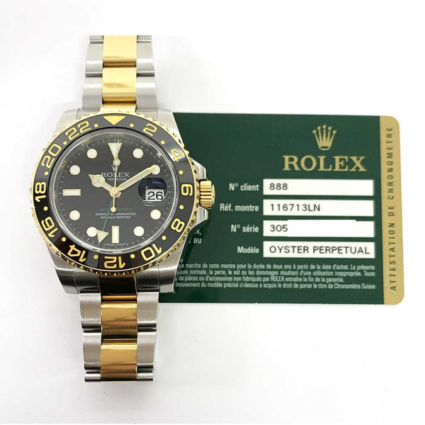 Rolex Gmt-Master 116713LN Black Dial