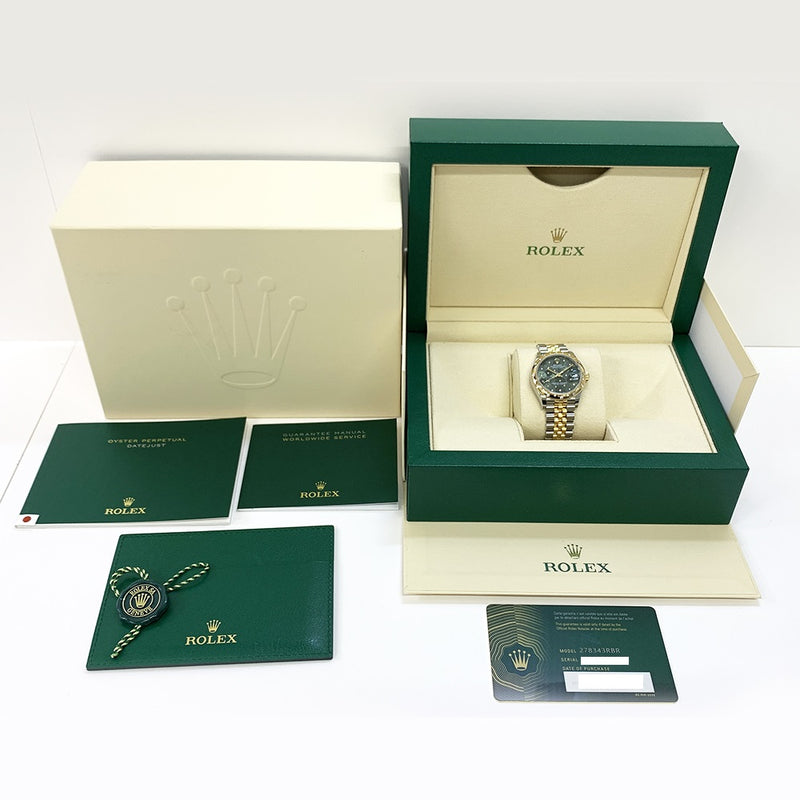 Rolex Datejust 278343RBR Green Flower Diamond Dial