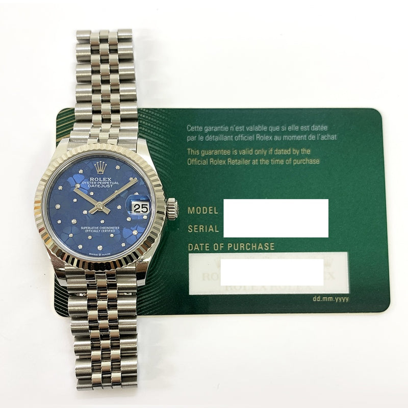 Rolex Datejust 278274 Blue Flower Diamond DIal