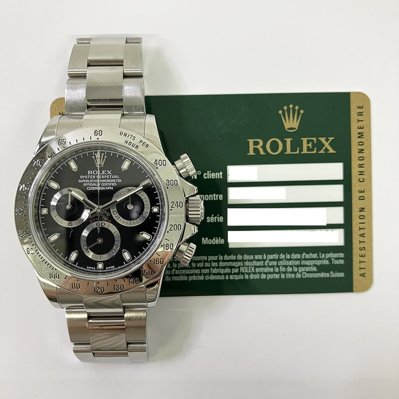 Rolex Cosmograph Daytona 116520 Black Dial