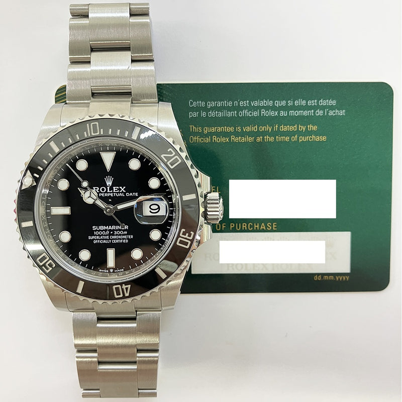 SUBMARINER DATE 41MM BLACK DIAL BLACK CERAMIC BEZEL STAINLESS STEELSUBMARINER DATE 41MM BLACK DIAL BLACK CERAMIC BEZEL STAINLESS STEEL