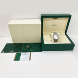 DATEJUST 36MM SILVER DIAMOND DIAL FLUTED WHITE GOLD BEZEL JUBILEE BRACELET STAINLESS STEEL