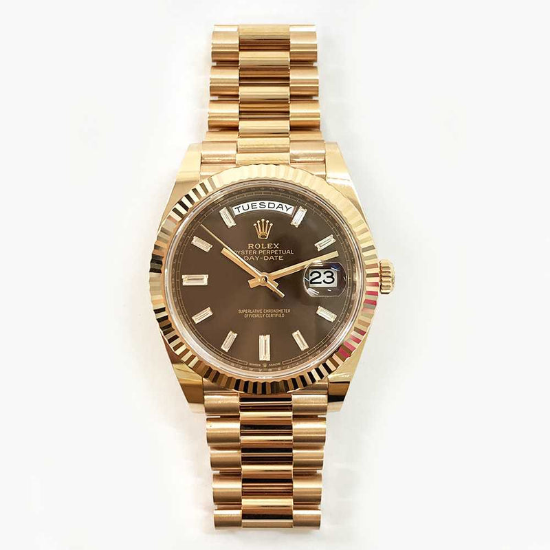 Rolex Day-Date 228235 Chocolate Diamond Dial