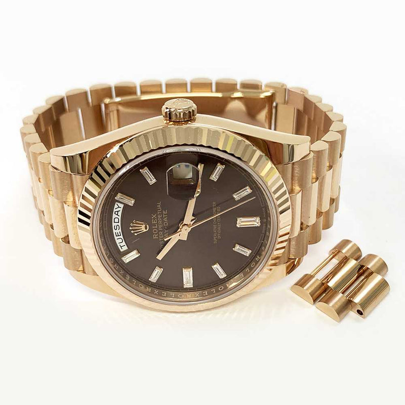 Rolex Day-Date 228235 Chocolate Diamond Dial