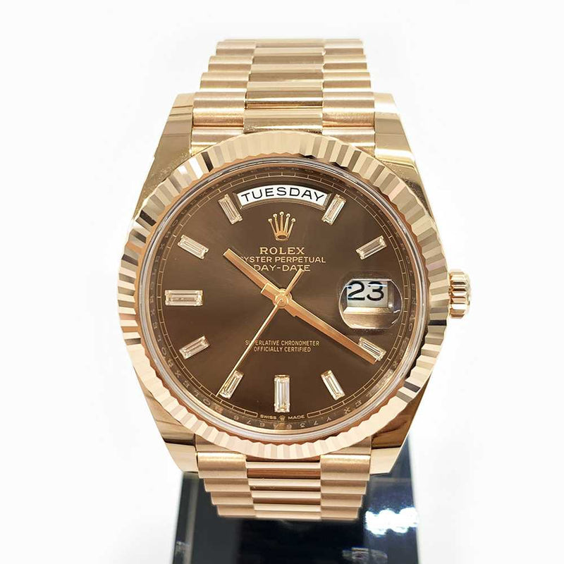 Rolex Day-Date 228235 Chocolate Diamond Dial