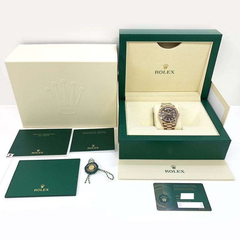 Rolex Day-Date 228235 Chocolate Diamond Dial