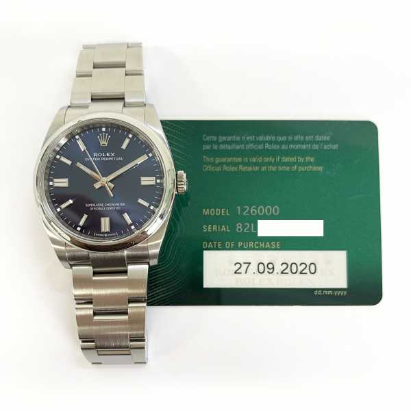 Rolex Oyster Perpetual 126000 Blue Dial