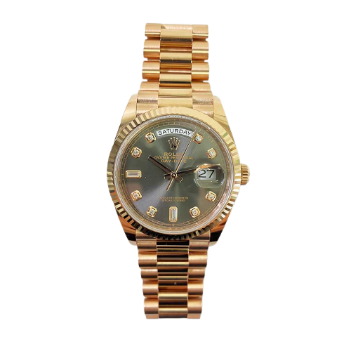 Rolex Day Date 128235 Slate Diamond Dial