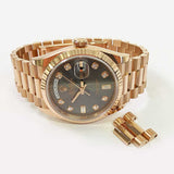 Rolex Day Date 128235 Slate Diamond Dial