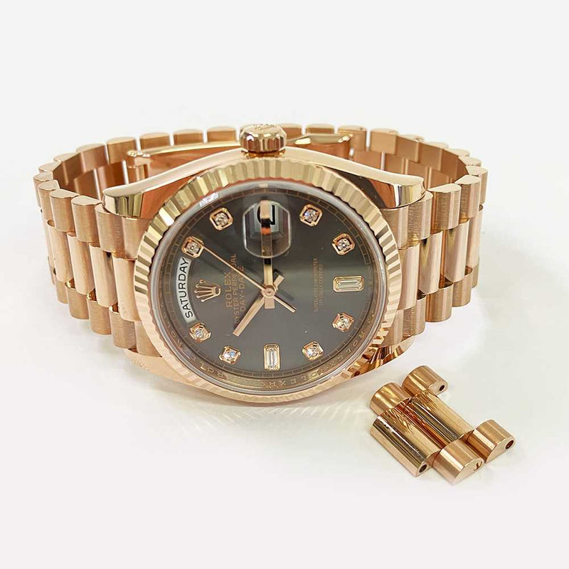 Rolex Day Date 128235 Slate Diamond Dial