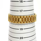 DAY-DATE 36MM CHAMPAGNE DIAMOND DIAL FLUTED BEZEL PRESIDENT BRACELET YELLOW GOLD