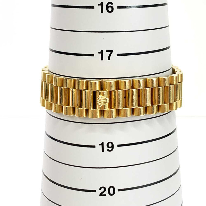 DAY-DATE 36MM CHAMPAGNE DIAMOND DIAL FLUTED BEZEL PRESIDENT BRACELET YELLOW GOLD