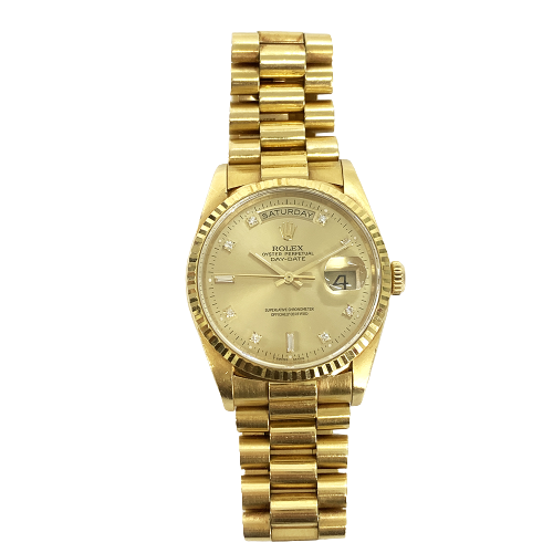 Rolex Day-Date 118238 Presidential Champagne Diamond Dial