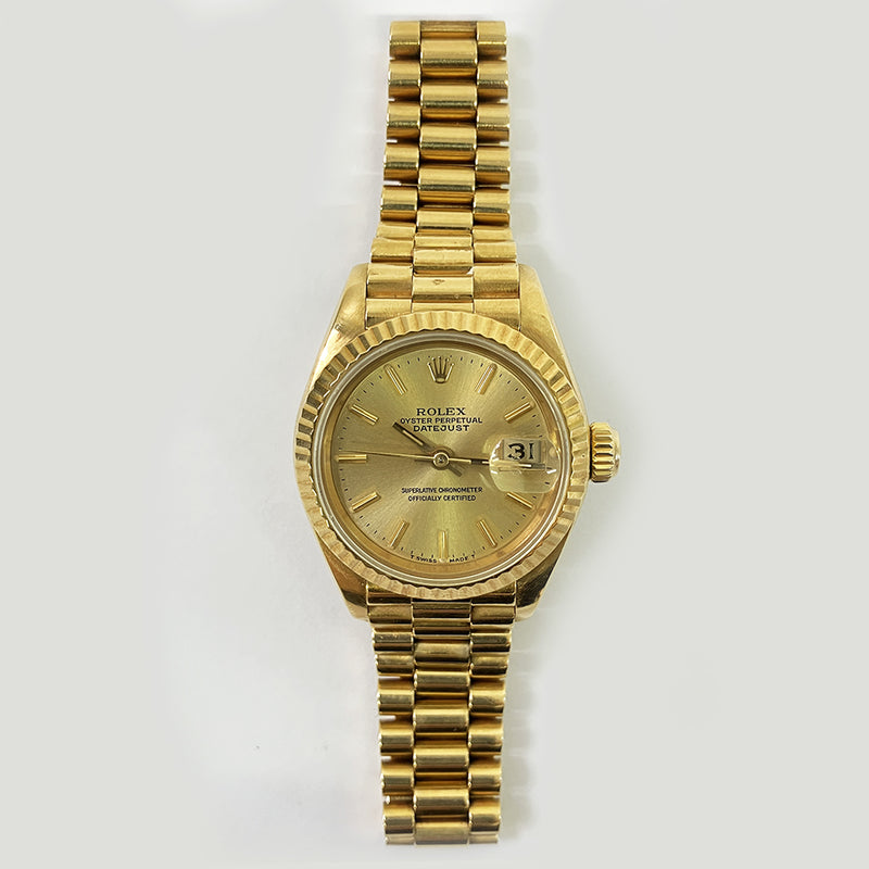 Rolex Datejust 69178 Champagne Diamond Dial