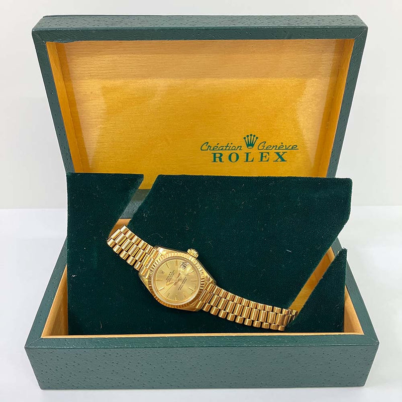 Rolex Datejust 69178 Champagne Diamond Dial
