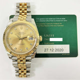 Rolex Datejust 126333 Champagne Diamond Dial