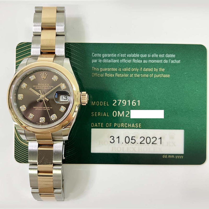 Datejust 279161 Chocolate Diamond Dial