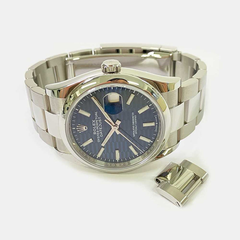 Datejust 126200 Blue Fluted Dial