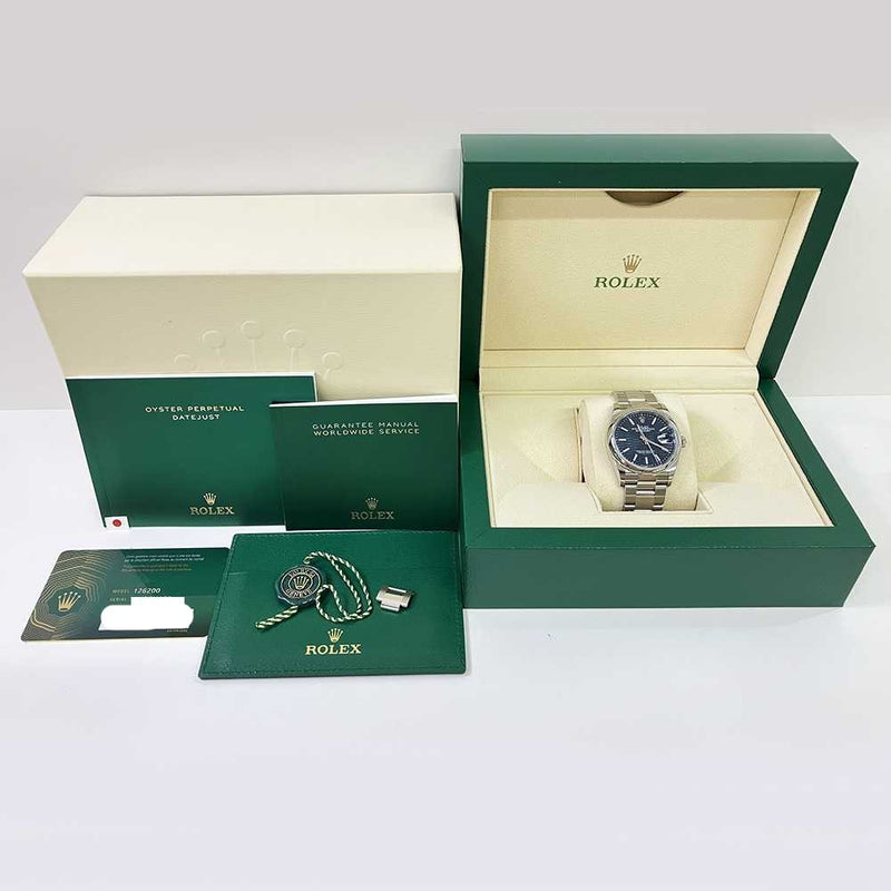 Datejust 126200 Blue Fluted Dial