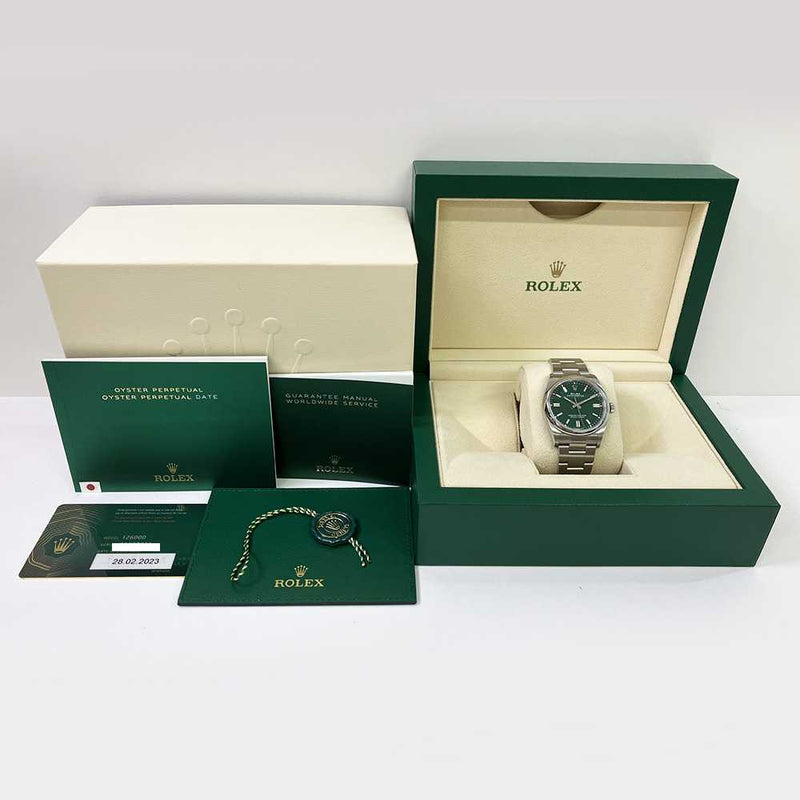Rolex Oyster Perpetual 126000 Green Dial