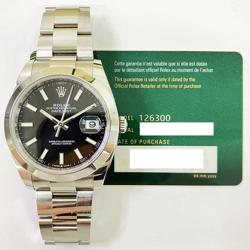 Rolex Datejust 126300 Black Dial