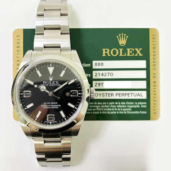 Rolex Explorer 214270 Black Dial Nov 2011