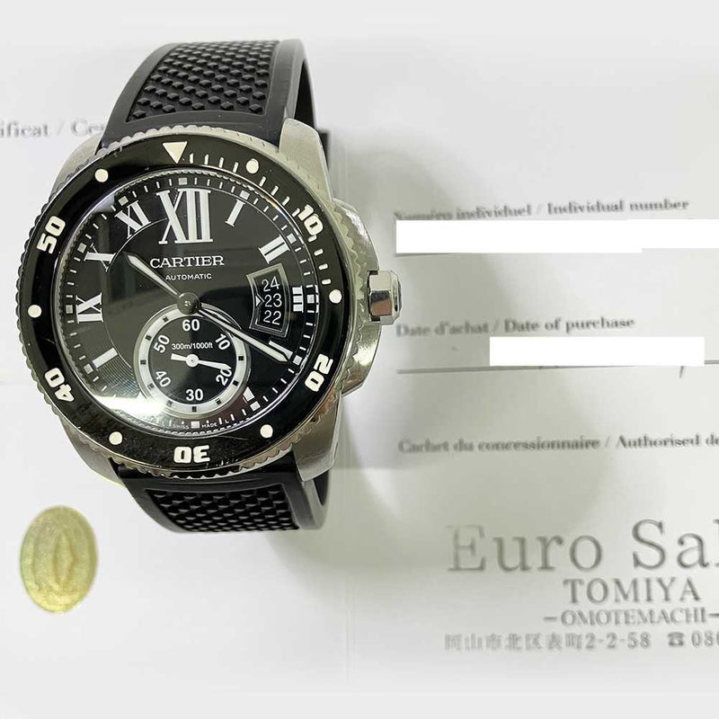 Cartier Calibre de Cartier W7100056 Black Dial