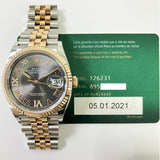 Rolex Datejust 126231  Slate "VI&IX" Diamond Dial