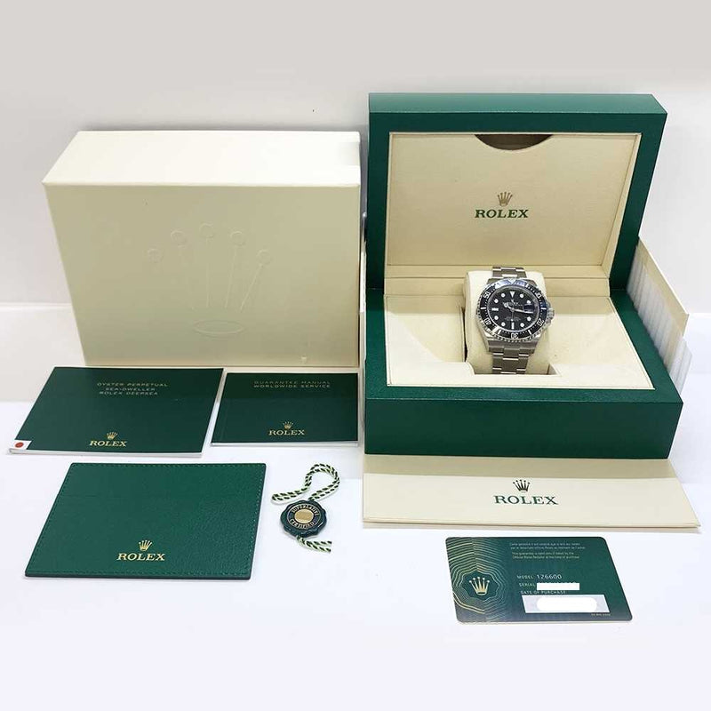 Rolex Sea-Dweller 126600 RED 50th Annivesary  Black Dial Aug 2022