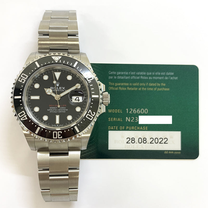 Rolex Sea-Dweller 126600 RED 50th Annivesary  Black Dial