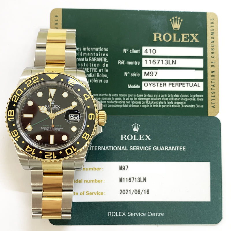 Rolex Gmt-Master 116713LN Black Dial