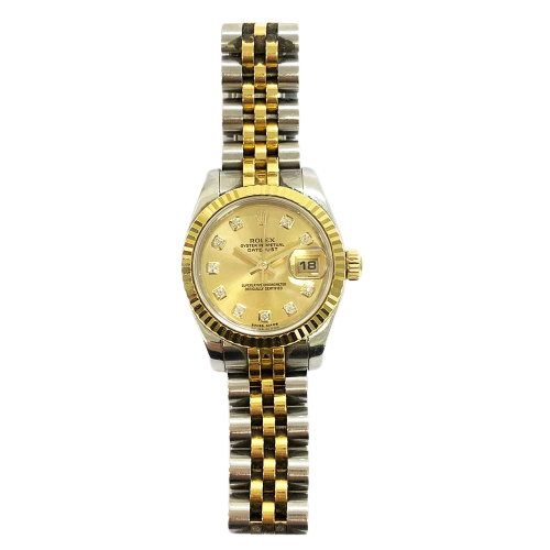 Rolex Datejust 179173 Champagne Diamond Dial