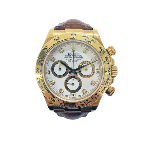 Rolex Cosmograph Daytona 116518 White Diamond Dial
