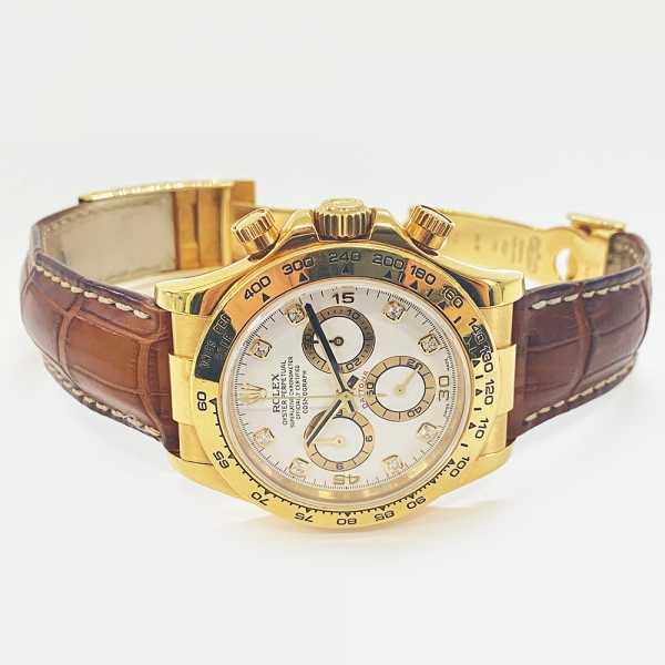 Rolex Cosmograph Daytona 116518 White Diamond Dial
