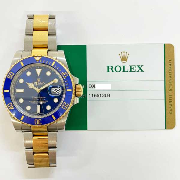 Rolex Submariner Date 116613LB Blue Dial Apr 2016