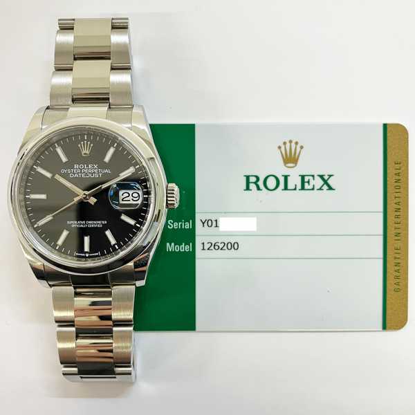 Rolex Datejust 126200 Black Dial Apr 2020